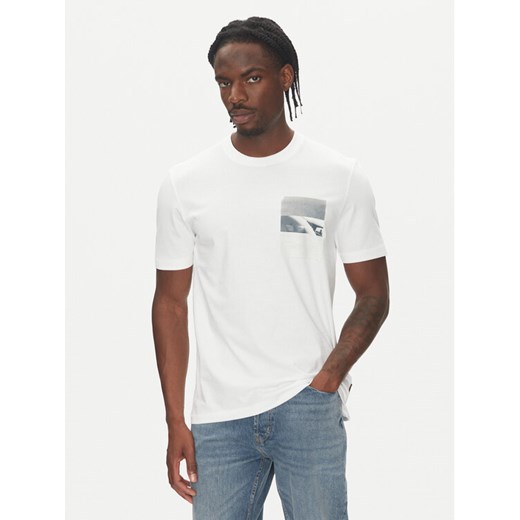 BOSS T-Shirt Te_Container 50546920 Biały Regular Fit ze sklepu MODIVO w kategorii T-shirty męskie - zdjęcie 183813733