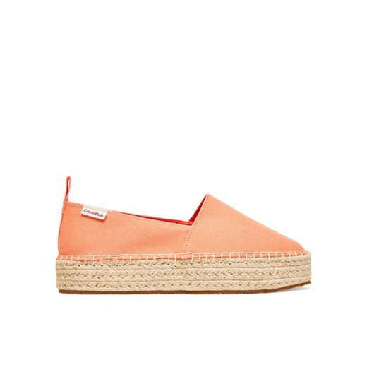 Calvin Klein Jeans Espadryle Platform Espadrille Ml Cs YW0YW01871 Pomarańczowy ze sklepu MODIVO w kategorii Espadryle damskie - zdjęcie 183813764