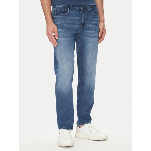 BOSS Jeansy Troy Bo 50544652 Niebieski Straight Fit ze sklepu MODIVO w kategorii Jeansy męskie - zdjęcie 183813771