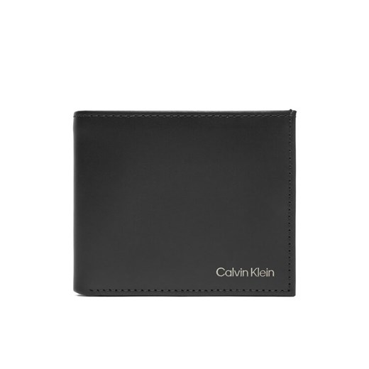 Calvin Klein Portfel męski Ck Smooth Trifold W/ Coin LV04D1103G Czarny ze sklepu MODIVO w kategorii Portfele męskie - zdjęcie 183813772