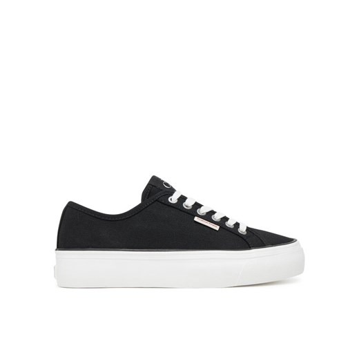 Calvin Klein Jeans Tenisówki Vulc Flatform Ctn Logo Tag YW0YW01838 Czarny ze sklepu MODIVO w kategorii Trampki damskie - zdjęcie 183813913