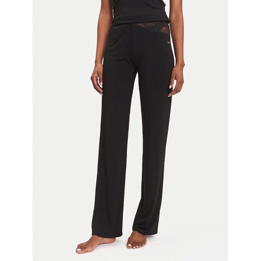 BOSS Spodnie piżamowe Peony 50545596 Czarny Relaxed Fit ze sklepu MODIVO w kategorii Piżamy damskie - zdjęcie 183813982