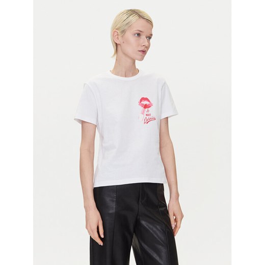 HUGO T-Shirt Destrel_2 50544897 Biały Relaxed Fit ze sklepu MODIVO w kategorii Bluzki damskie - zdjęcie 183814003