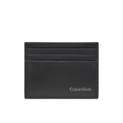 Calvin Klein Etui na karty kredytowe Ck Smooth Cardholder LV04D1104G Czarny ze sklepu MODIVO w kategorii Etui - zdjęcie 183814004