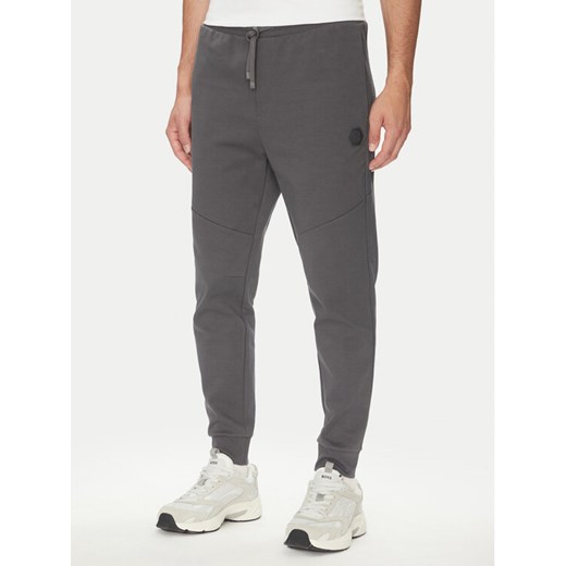 BOSS Spodnie dresowe Future 50543860 Szary Regular Fit ze sklepu MODIVO w kategorii Spodnie męskie - zdjęcie 183814023