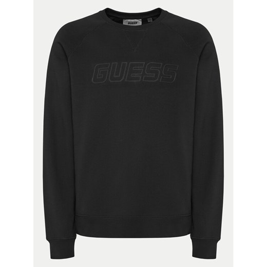 Guess Bluza Z4YQ16 KAIJ1 Czarny Regular Fit ze sklepu MODIVO w kategorii Bluzy męskie - zdjęcie 183814053