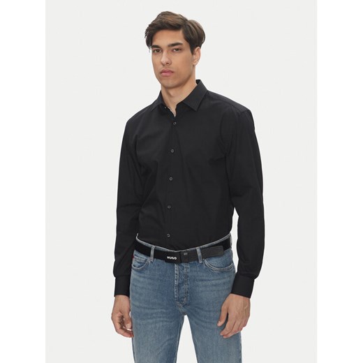 HUGO Koszula Koey 50544922 Czarny Slim Fit ze sklepu MODIVO w kategorii Koszule męskie - zdjęcie 183814104