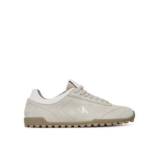 Calvin Klein Jeans Sneakersy Low Profile Runner Mg Sue YW0YW01898 Beżowy ze sklepu MODIVO w kategorii Buty sportowe damskie - zdjęcie 183814112