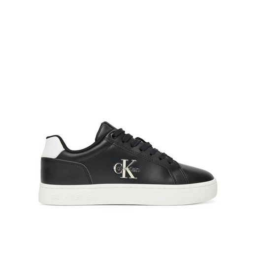 Calvin Klein Jeans Sneakersy Classic Cupsole Mono Lth Wn YW0YW01902 Czarny ze sklepu MODIVO w kategorii Buty sportowe damskie - zdjęcie 183814133