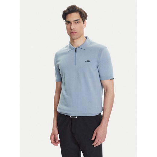 BOSS Polo K_Ever-X PS 50541961 Szary Regular Fit ze sklepu MODIVO w kategorii T-shirty męskie - zdjęcie 183814143