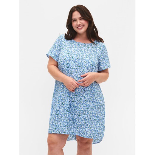 Zizzi Sukienka letnia CA02310P Niebieski Loose Fit Zizzi XL MODIVO