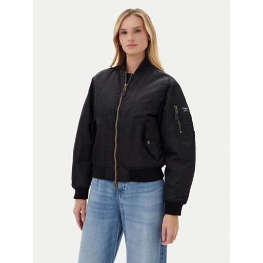 Guess Jeans Kurtka bomber W5RL81 WHAA2 Czarny Regular Fit ze sklepu MODIVO w kategorii Kurtki damskie - zdjęcie 183814180