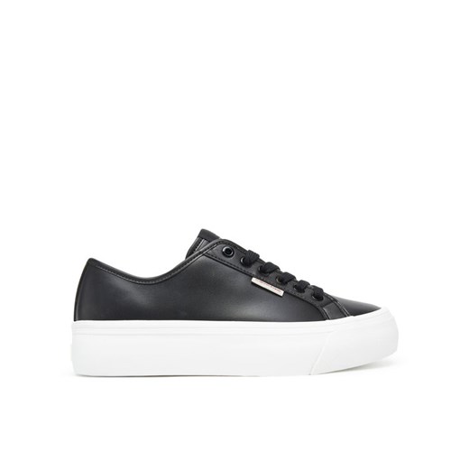 Calvin Klein Jeans Sneakersy Vulc Flatform Lth YW0YW01886 Czarny ze sklepu MODIVO w kategorii Buty sportowe damskie - zdjęcie 183814200