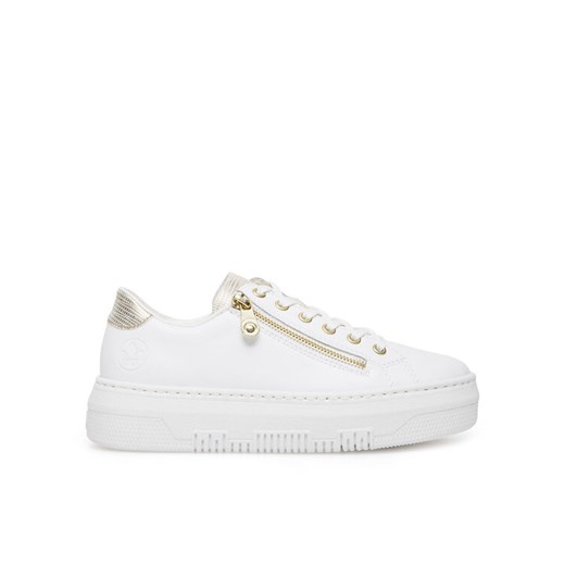 Rieker Sneakersy M1921-80 Biały ze sklepu MODIVO w kategorii Półbuty damskie - zdjęcie 183814201