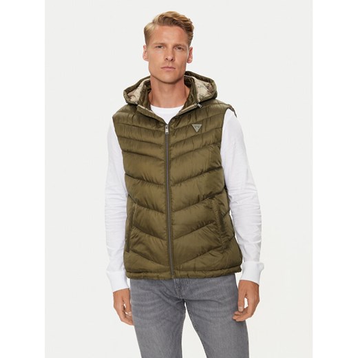 Guess Bezrękawnik M4YN21 WG9P2 Zielony Regular Fit ze sklepu MODIVO w kategorii Kamizelki męskie - zdjęcie 183814204
