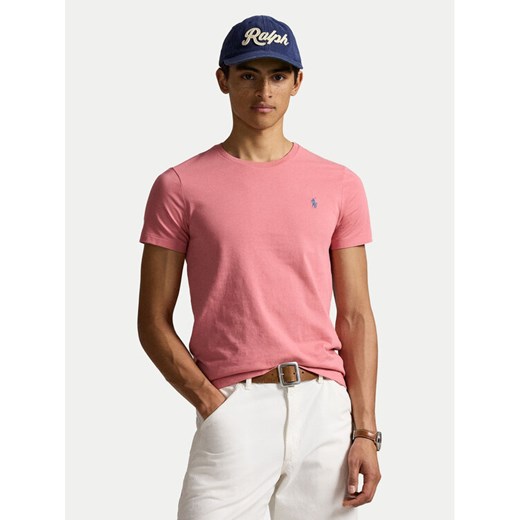 Polo Ralph Lauren T-Shirt 710671438433 Różowy Custom Slim Fit ze sklepu MODIVO w kategorii T-shirty męskie - zdjęcie 183814291