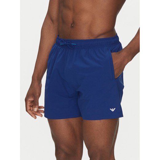 Emporio Armani Underwear Szorty kąpielowe EM000583 AF12331 UB093 Niebieski Regular Fit ze sklepu MODIVO w kategorii Kąpielówki - zdjęcie 183814313