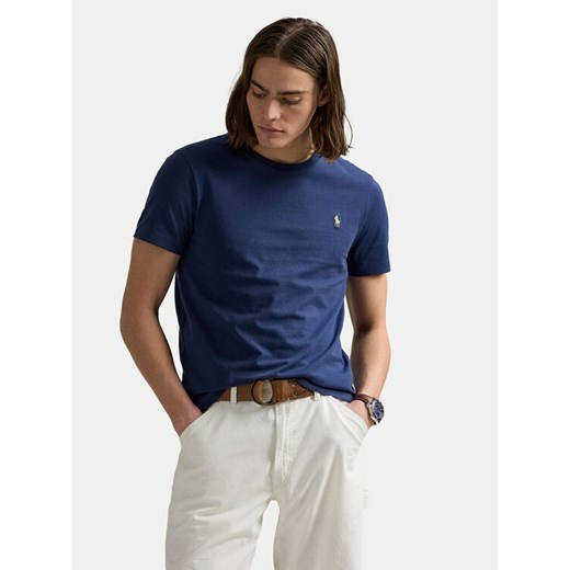 Polo Ralph Lauren T-Shirt 710671438426 Granatowy Custom Slim Fit ze sklepu MODIVO w kategorii T-shirty męskie - zdjęcie 183814334