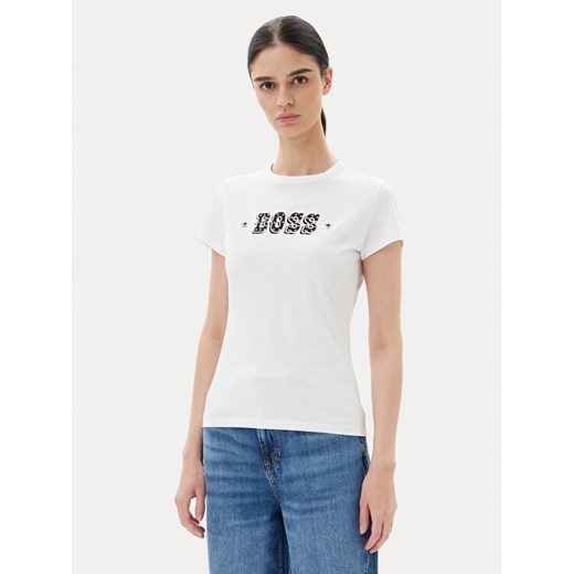 BOSS T-Shirt Endora 50545287 Biały Regular Fit ze sklepu MODIVO w kategorii Bluzki damskie - zdjęcie 183814353