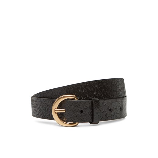 Calvin Klein Pasek Damski Classic Buckle Aop 30Mm LV04K7019G Czarny ze sklepu MODIVO w kategorii Paski damskie - zdjęcie 183814392