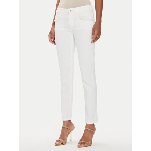 Liu Jo Jeansy MA4277 T3489 Écru Slim Fit ze sklepu MODIVO w kategorii Jeansy damskie - zdjęcie 183814400