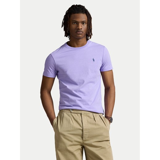 Polo Ralph Lauren T-Shirt 710671438434 Fioletowy Custom Slim Fit ze sklepu MODIVO w kategorii T-shirty męskie - zdjęcie 183814441