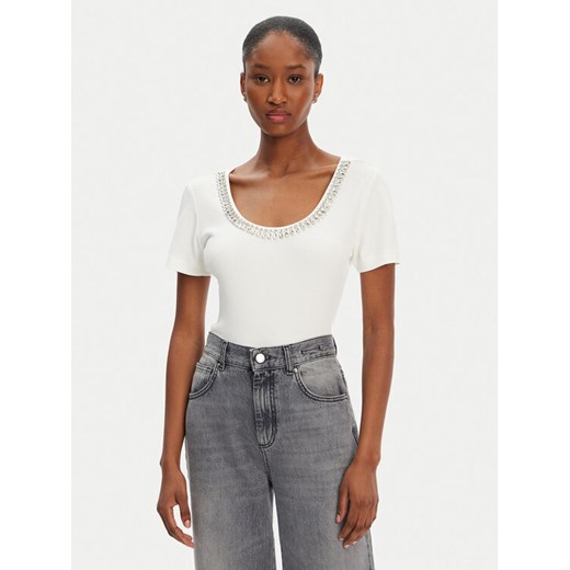 Marciano Guess T-Shirt 5RGP18 6299A Beżowy Regular Fit ze sklepu MODIVO w kategorii Bluzki damskie - zdjęcie 183814463