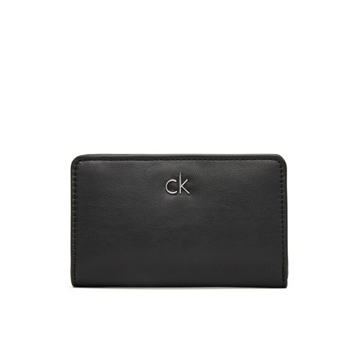 Calvin Klein Duży Portfel Damski Ck Re-Lock Medium Bifold LV04F1033G Czarny ze sklepu MODIVO w kategorii Portfele damskie - zdjęcie 183814513