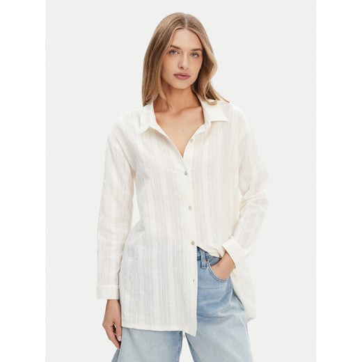 Roxy Koszula ERJX603447 Écru Relaxed Fit ze sklepu MODIVO w kategorii Koszule damskie - zdjęcie 183814524