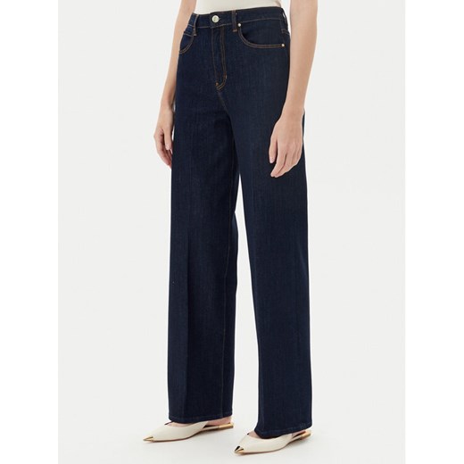 Guess Jeansy W5YA1A D5PW1 Granatowy Wide Leg ze sklepu MODIVO w kategorii Jeansy damskie - zdjęcie 183814530