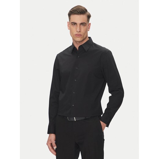 Calvin Klein Koszula LV04LB148G Czarny Slim Fit ze sklepu MODIVO w kategorii Koszule męskie - zdjęcie 183814600