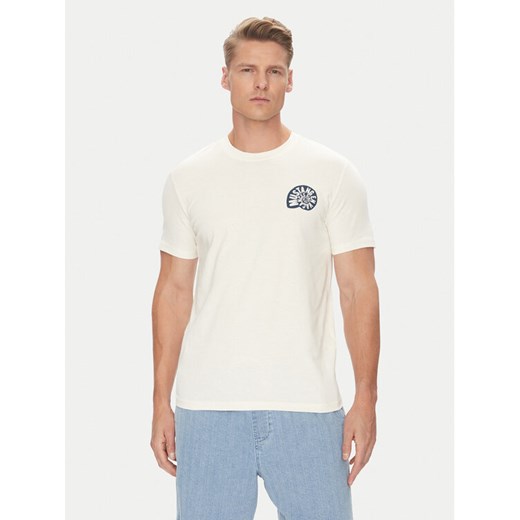 Mustang T-Shirt Austin 1016489 Écru Regular Fit ze sklepu MODIVO w kategorii T-shirty męskie - zdjęcie 183814601