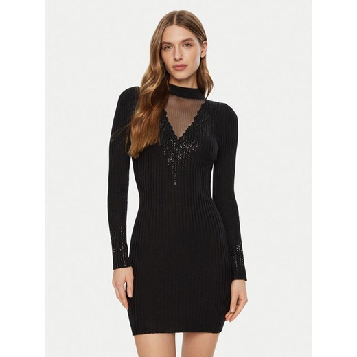 Guess Sukienka codzienna W5RK14 Z2Y50 Czarny Regular Fit ze sklepu MODIVO w kategorii Sukienki - zdjęcie 183814720