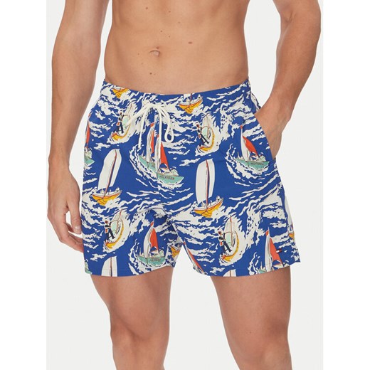 Tommy Hilfiger Szorty kąpielowe UM0UM03491 Niebieski Regular Fit ze sklepu MODIVO w kategorii Kąpielówki - zdjęcie 183814762