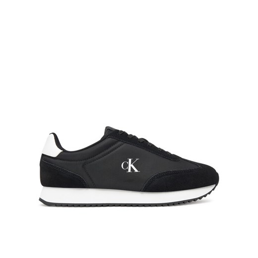 Calvin Klein Jeans Sneakersy Runner Laceup Mg Nylon Mix YW0YW01828 Czarny ze sklepu MODIVO w kategorii Buty sportowe damskie - zdjęcie 183814864