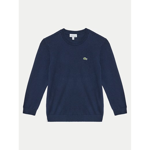 Lacoste Sweter AJ1121 Granatowy Regular Fit ze sklepu MODIVO w kategorii Swetry chłopięce - zdjęcie 183814874