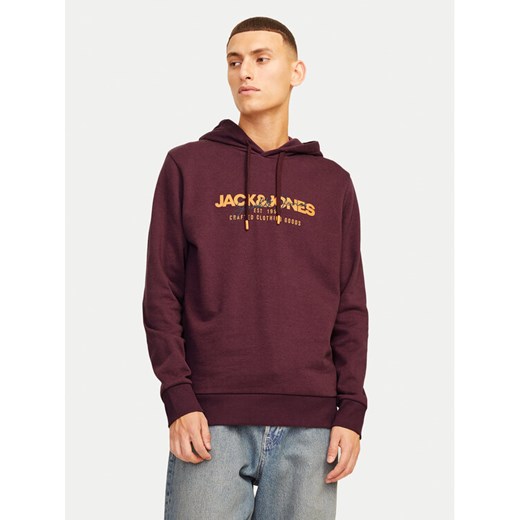 Jack&Jones Bluza Alvis 12256848 Bordowy Standard Fit ze sklepu MODIVO w kategorii Bluzy męskie - zdjęcie 183814894