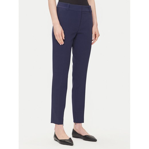 HUGO Spodnie materiałowe Hedima-1 50544742 Granatowy Slim Fit ze sklepu MODIVO w kategorii Spodnie damskie - zdjęcie 183814901