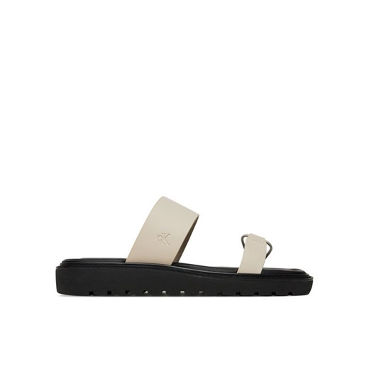Calvin Klein Jeans Klapki Rope Sandal Soft Lth Mg YW0YW01864 Écru ze sklepu MODIVO w kategorii Klapki damskie - zdjęcie 183814942