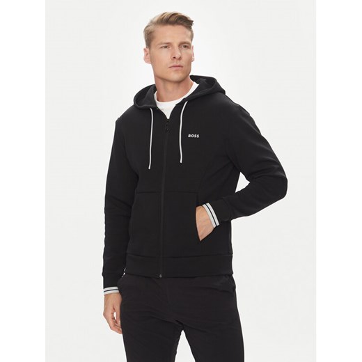 BOSS Bluza Fz Zone 50542974 Czarny Regular Fit ze sklepu MODIVO w kategorii Bluzy męskie - zdjęcie 183815011