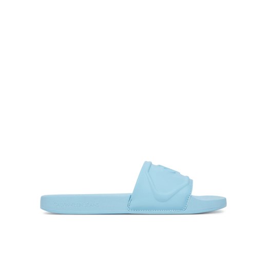 Calvin Klein Jeans Klapki Slide Pu Hf Mg YW0YW01879 Błękitny ze sklepu MODIVO w kategorii Klapki damskie - zdjęcie 183815014