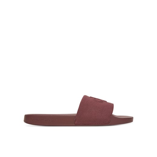 Calvin Klein Jeans Klapki Slide Hf Mono Cv YM0YM01282 Brązowy ze sklepu MODIVO w kategorii Klapki męskie - zdjęcie 183815042