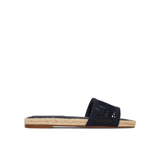 Tommy Hilfiger Espadryle Knit Mesh Espadrille Flat Sandal FW0FW08744 Granatowy ze sklepu MODIVO w kategorii Espadryle damskie - zdjęcie 183815071
