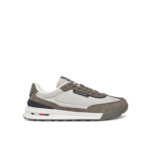 Tommy Hilfiger Sneakersy Retro Runner Nylon Mix FM0FM05523 Beżowy ze sklepu MODIVO w kategorii Buty sportowe męskie - zdjęcie 183815082