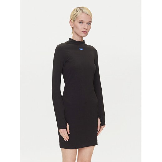 HUGO Sukienka codzienna Nilla 50545016 Czarny Slim Fit ze sklepu MODIVO w kategorii Sukienki - zdjęcie 183815093