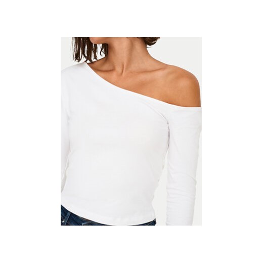 ONLY Bluzka Live Love 15344398 Biały Slim Fit XL MODIVO