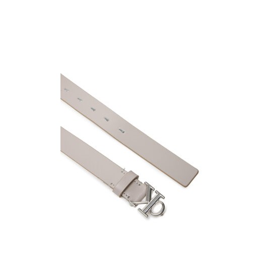 Calvin Klein Pasek Damski Monogram Plaque Buckle 25Mm LV04K7017G Biały Calvin Klein 80 MODIVO