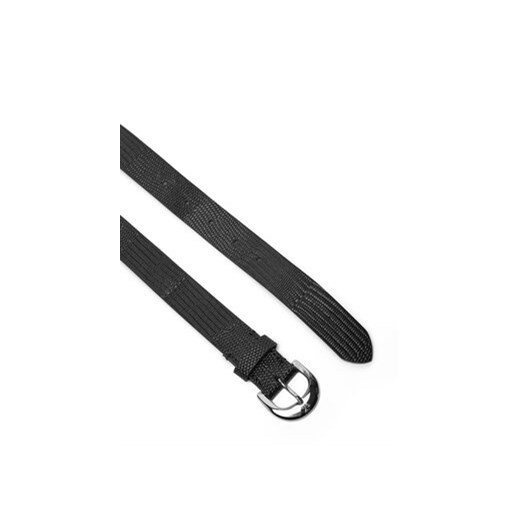 Calvin Klein Pasek Damski Classic Buckle Lizard Emboss 25Mm LV04F7041G Czarny Calvin Klein 95 MODIVO