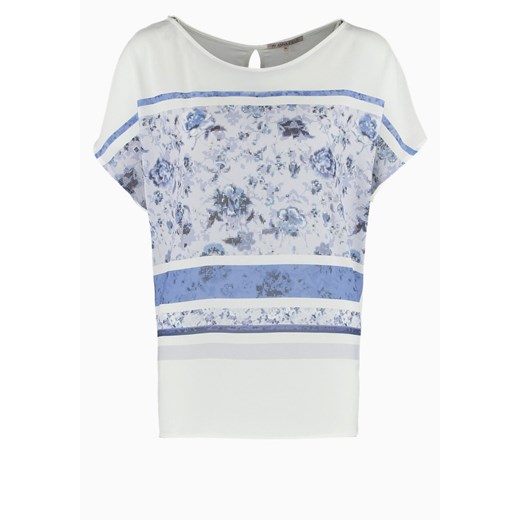 Anna Field Tshirt z nadrukiem blue/offwhite zalando niebieski abstrakcyjne wzory