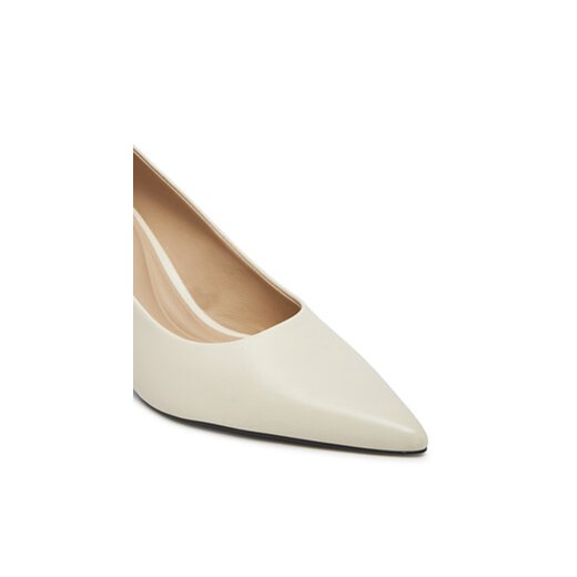 Calvin Klein Szpilki Pump 70 Pointy Hw Bar Lth HW0HW02561 Beżowy Calvin Klein 39 MODIVO